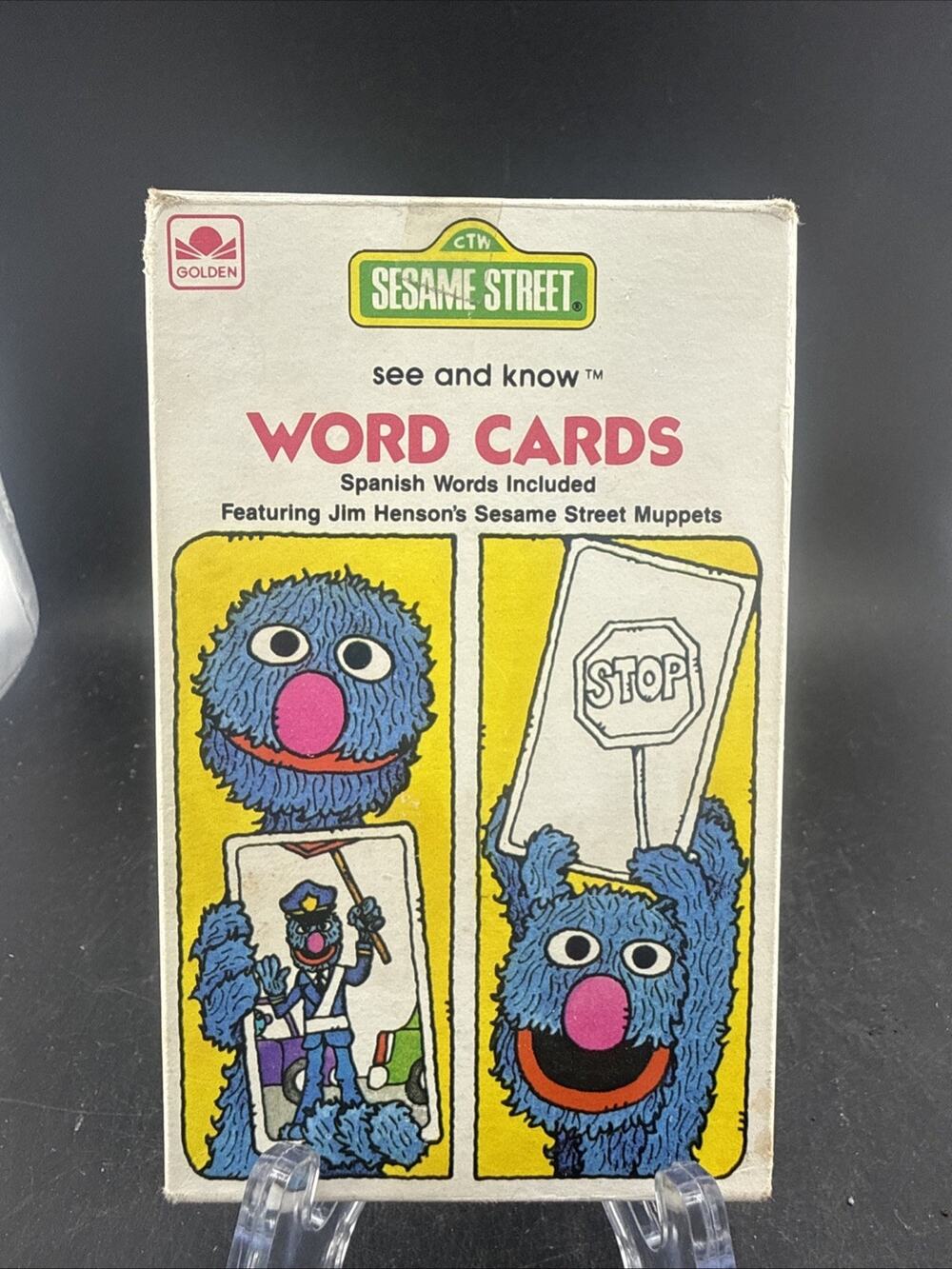 Vintage 1978 Sesame Street See and Know Word Cards Golden Complete Flash Cards
